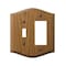 Amerelle Wall Plate, Number of Gangs: 2 gang Oak Wood, Medium Finish, Brown 701TR - alternate 1